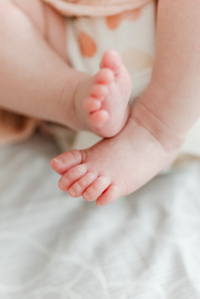 Metrowest Boston Newborn Photographer newborn baby toes detail photo